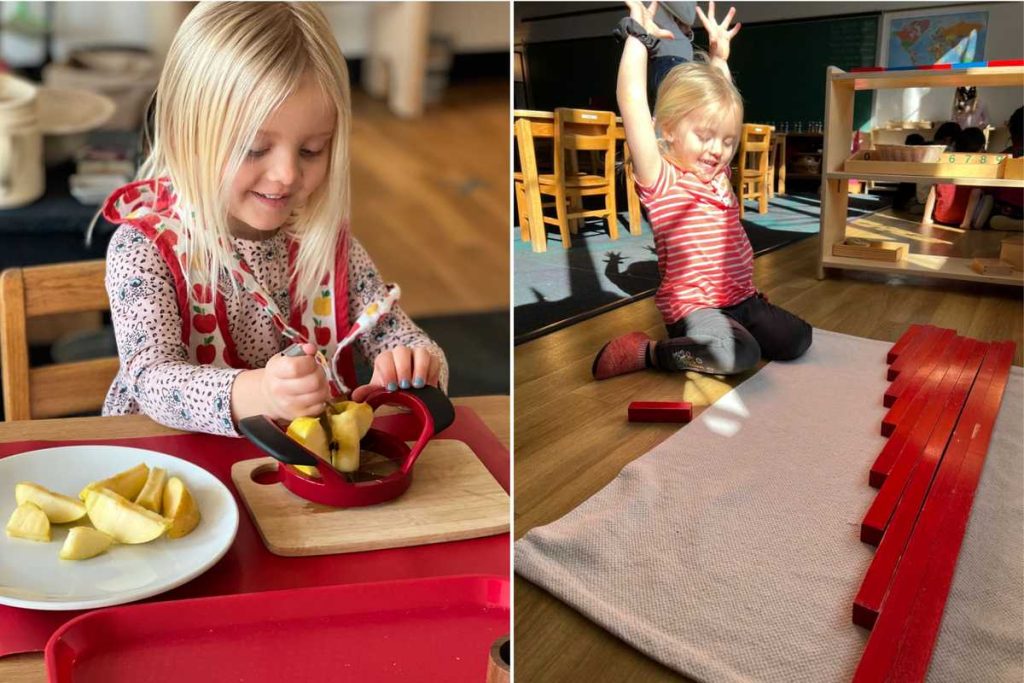 My daughter in Ms. Subha's Children's House